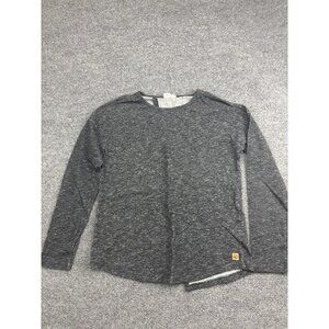 Tentree Shirt Womens Large Gray Long Sleeve Organic Cotton Recycled Crewneck Tee